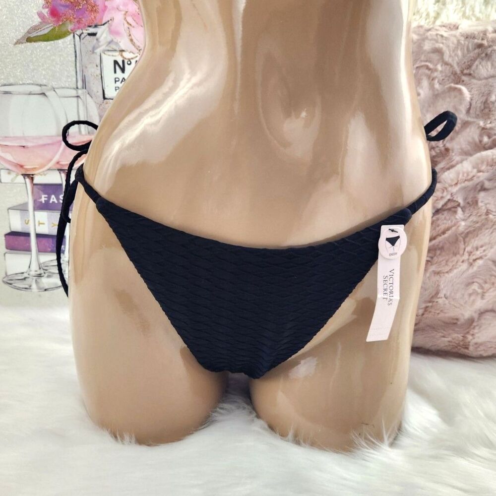 MEDIUM {Victoria's Secret} Black {Fishnet} Bikini Bottom
